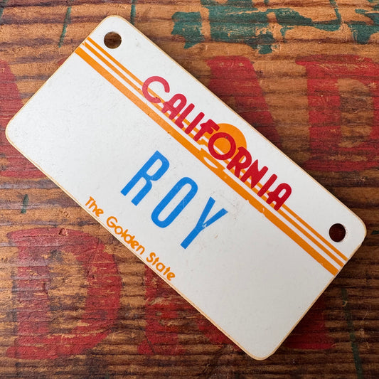 【1980s USA vintage】Nameplate magnet ROY