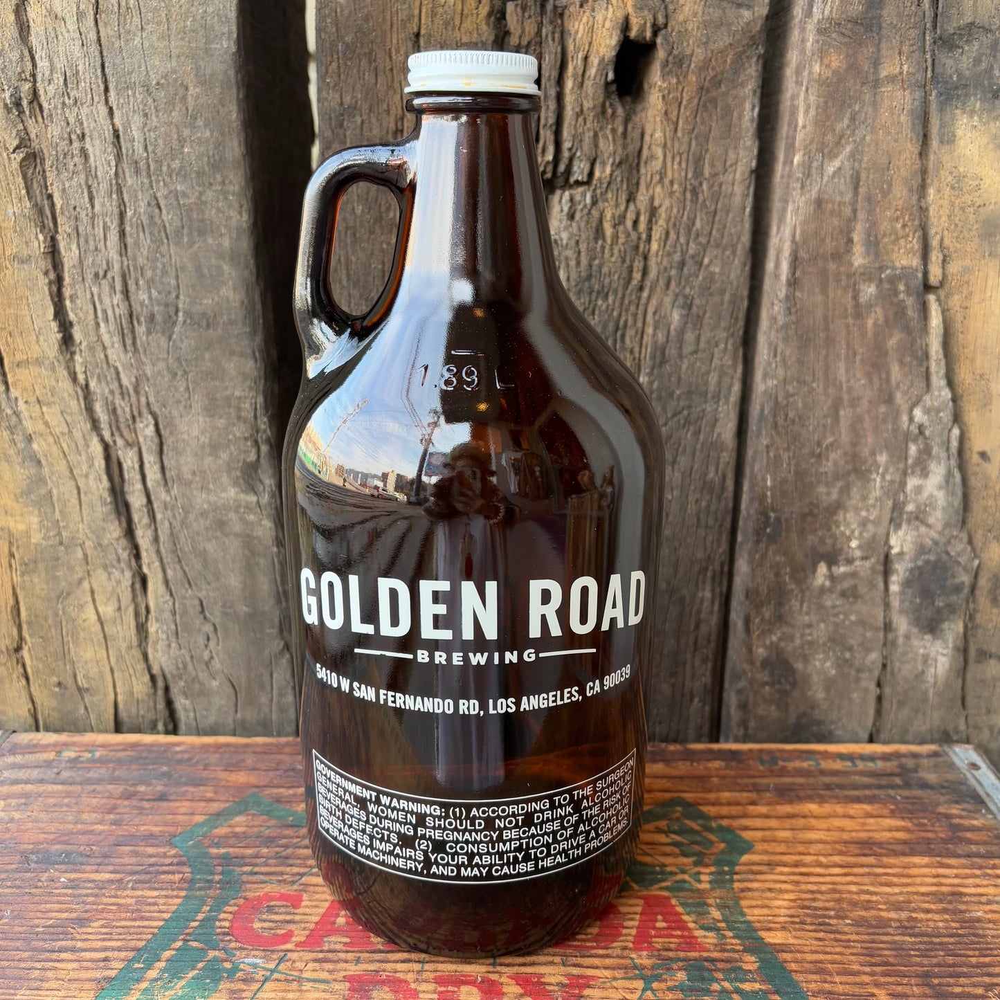 【USA vintage】GOLDEN ROAD BREWING 64oz beer jug
