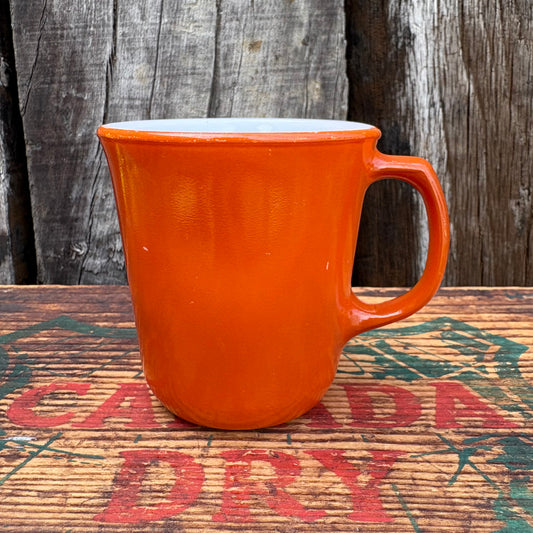【USA vintage】PYREX mug cup orange