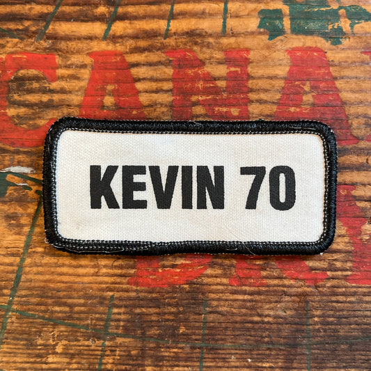 【USA vintage】Name Tag Patch KEVIN 70