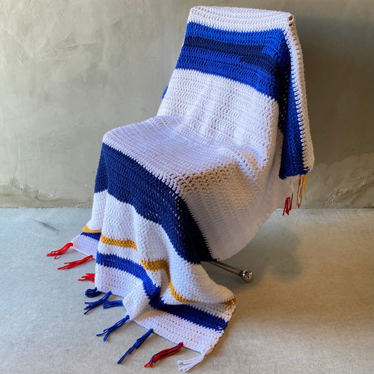 【1970s USA vintage】グラニーブランケット クロシェ