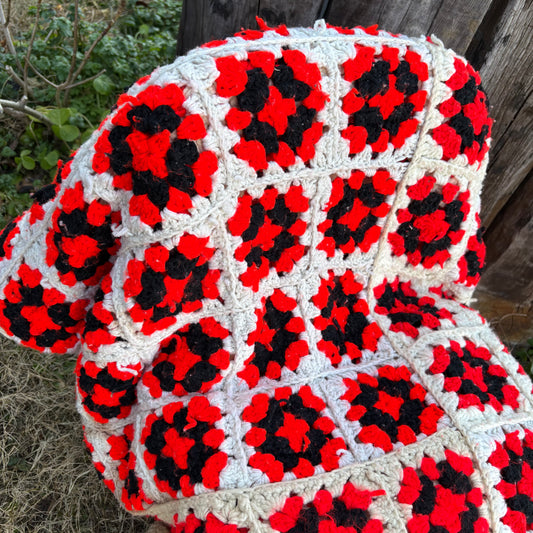 【USA vintage】Granny Square Blanket