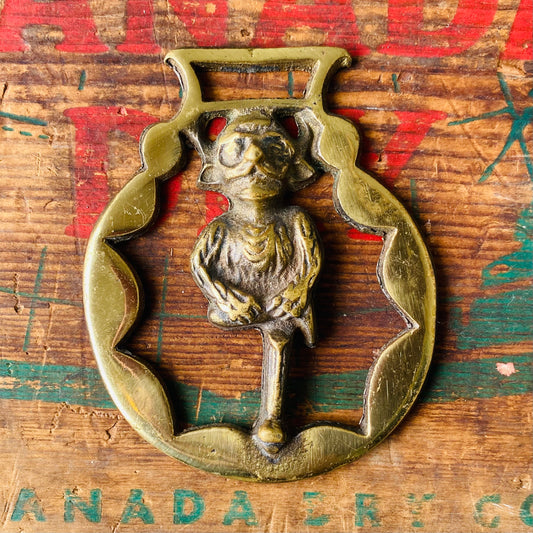 【vintage】horse brass デビル