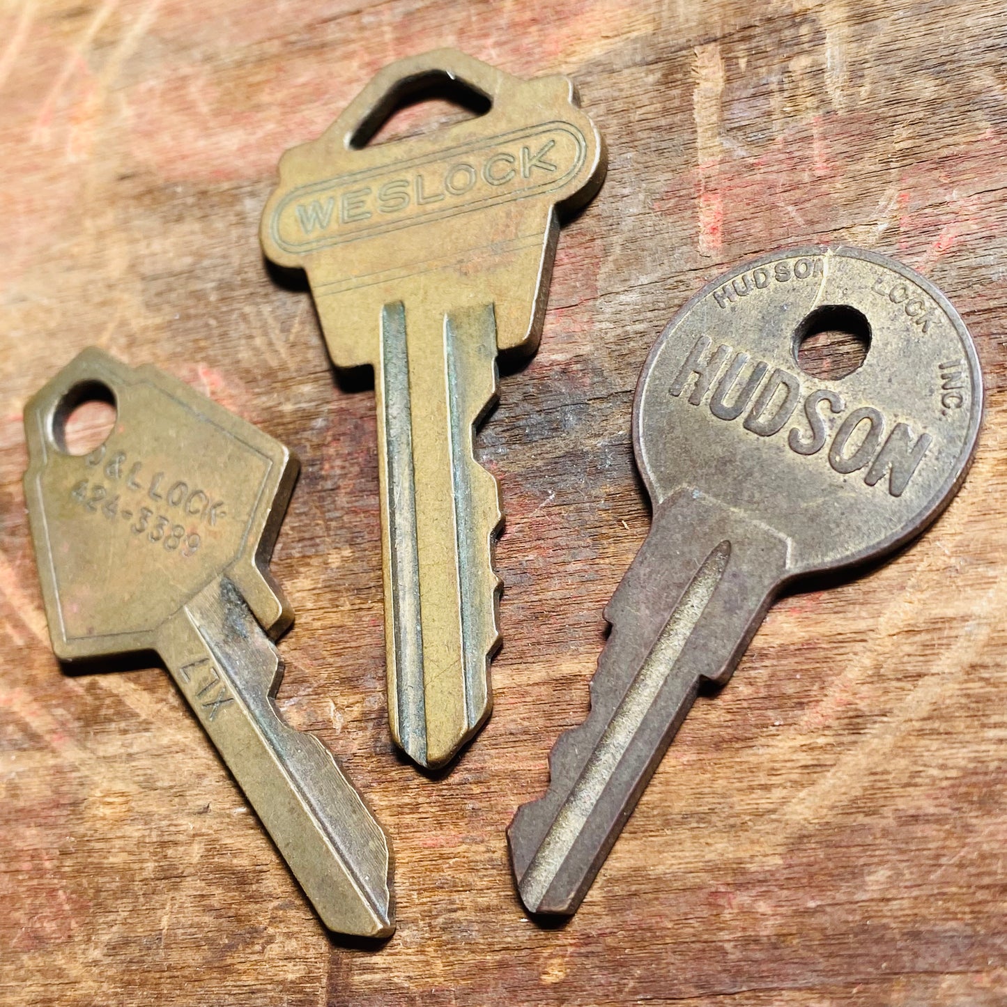 【USA vintage】鍵3本セット キー アンティーク ②