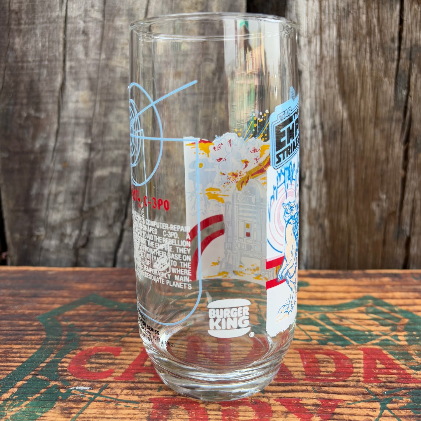 【1980 USA vintage】BURGER KING STAR WARS glass
