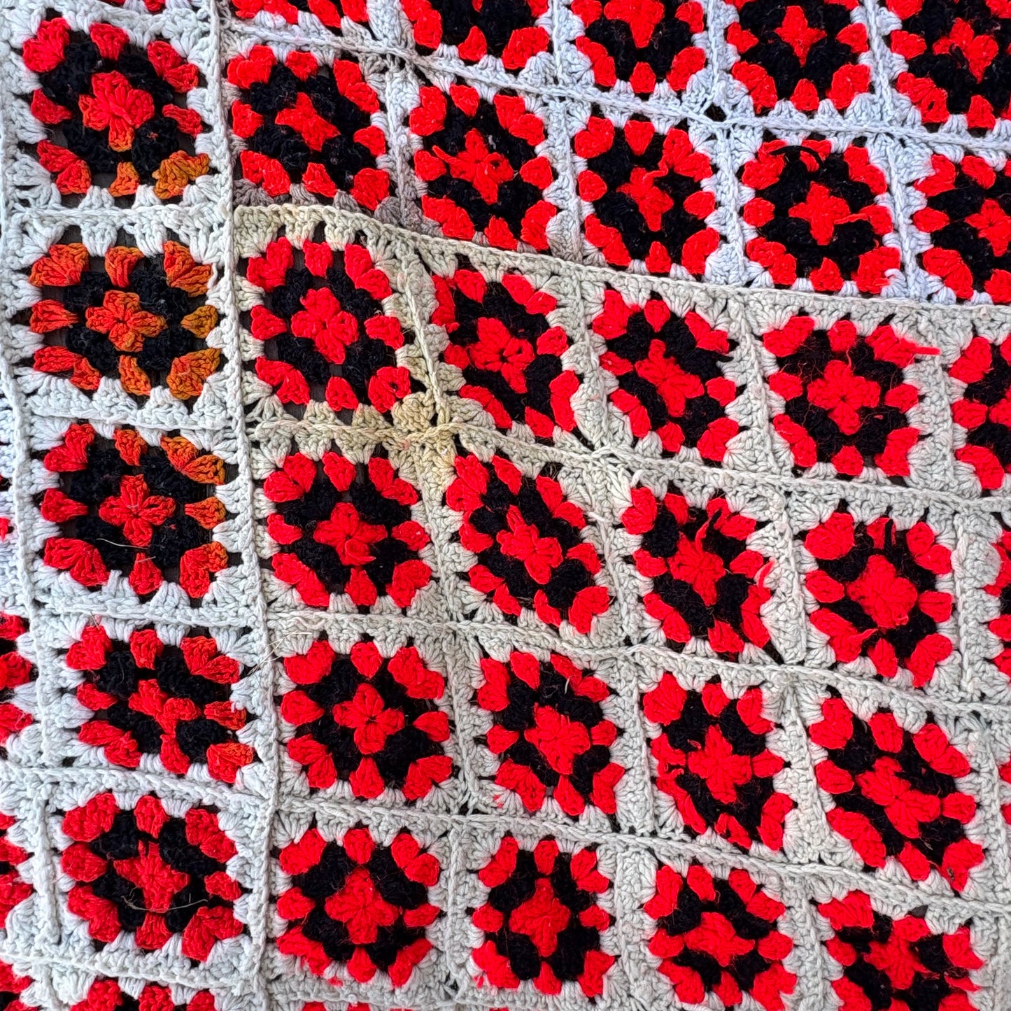 【USA vintage】Granny Square Blanket