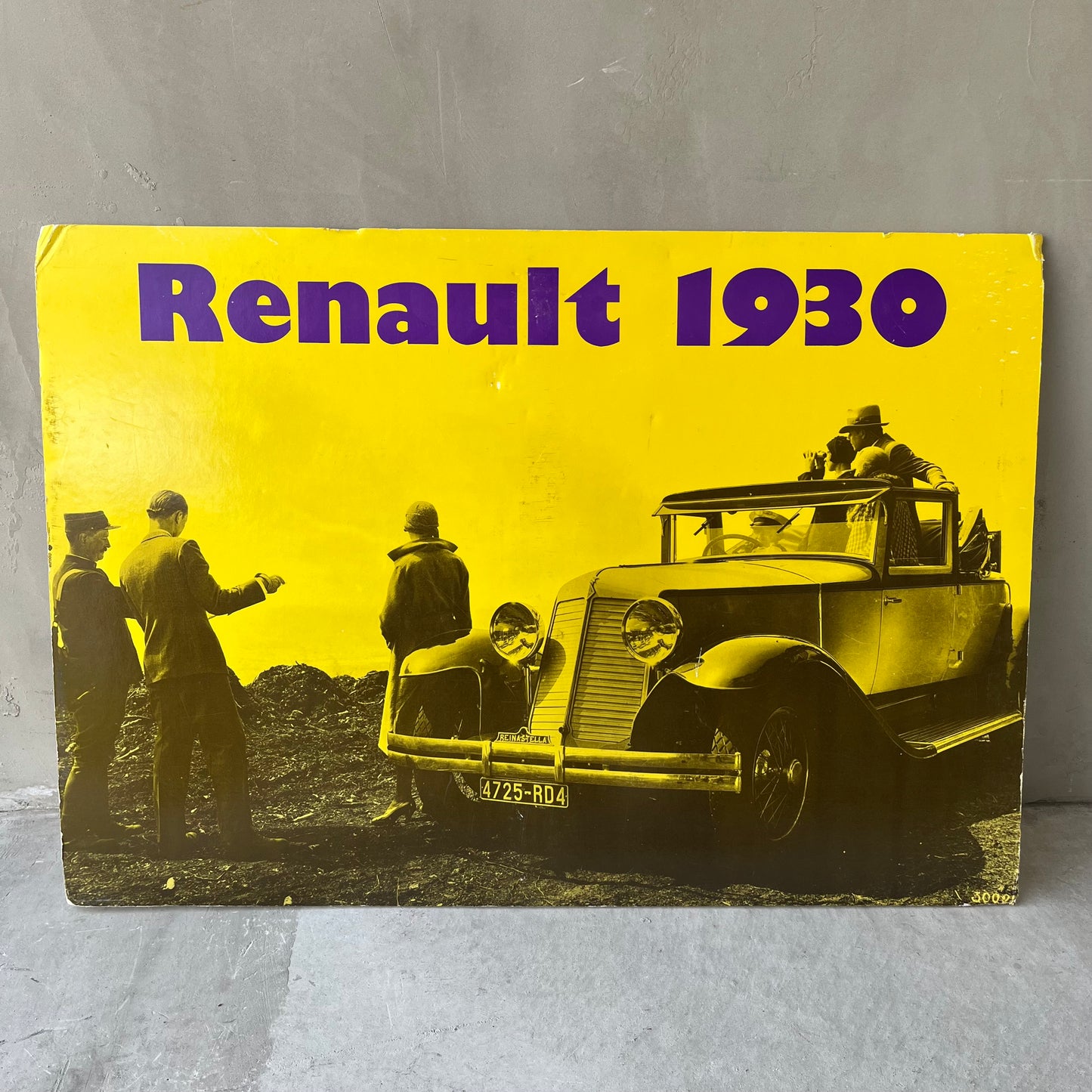 【 vintage】Renault 1930 アートスチレンボード