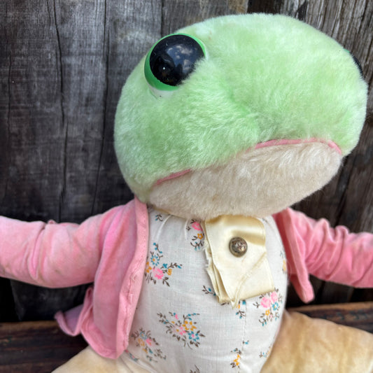 【1970s USA vintage】Mr. Jeremy Fisher plush Eden Toys