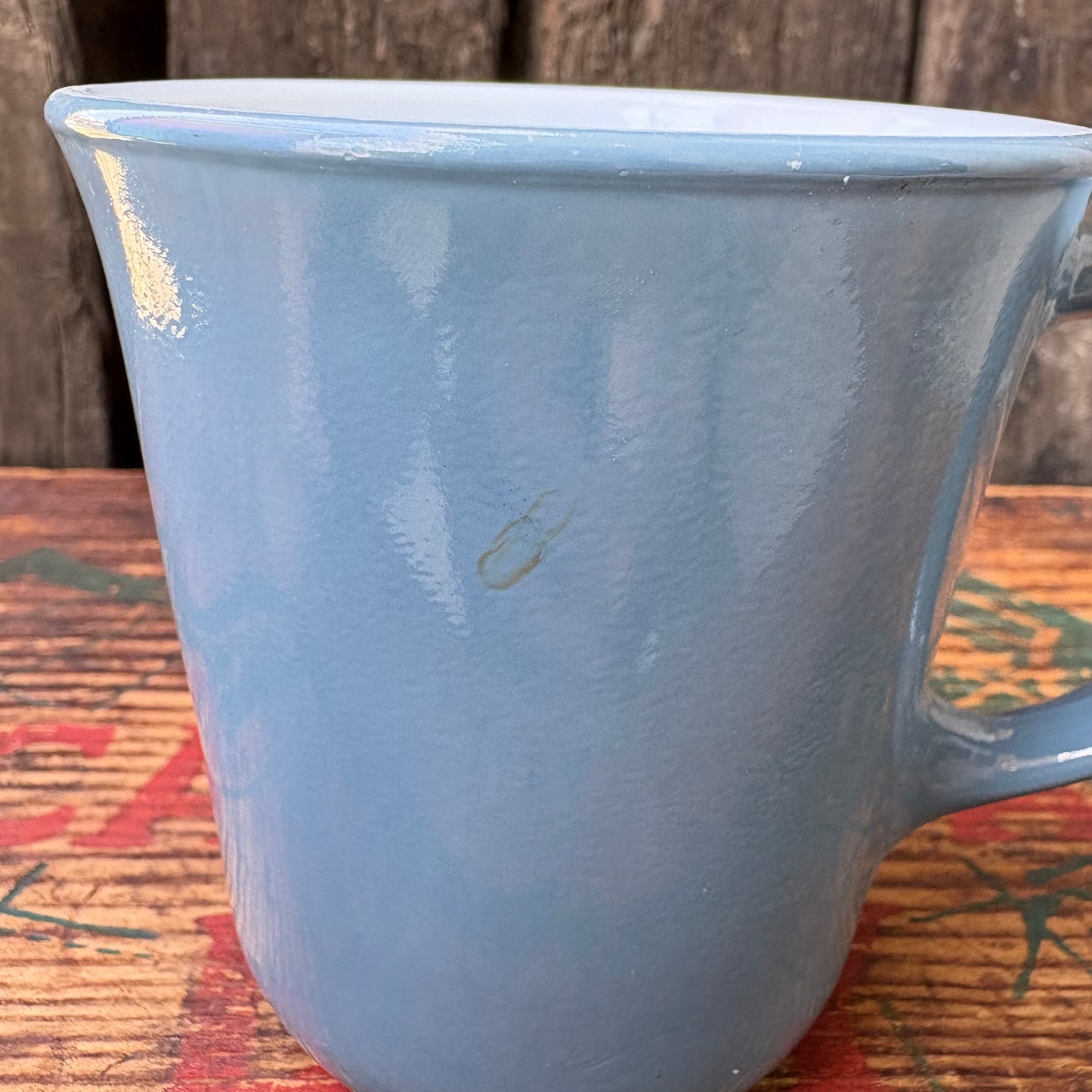 【USA vintage】PYREX mugcup Blue