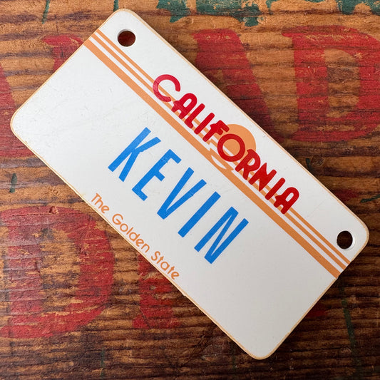 【1980s USA vintage】Nameplate magnet KEVIN