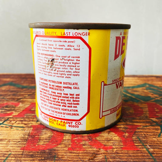 【USA vintage】tin can DE GREGORY