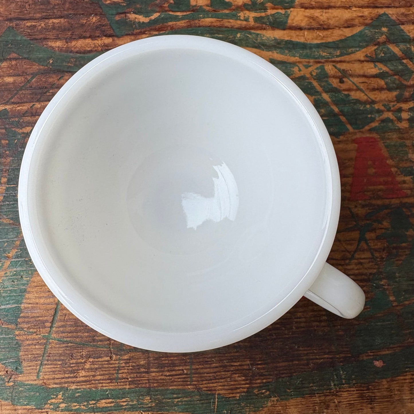 【1970s USA vintage】 CORNING mugcup burgundy band