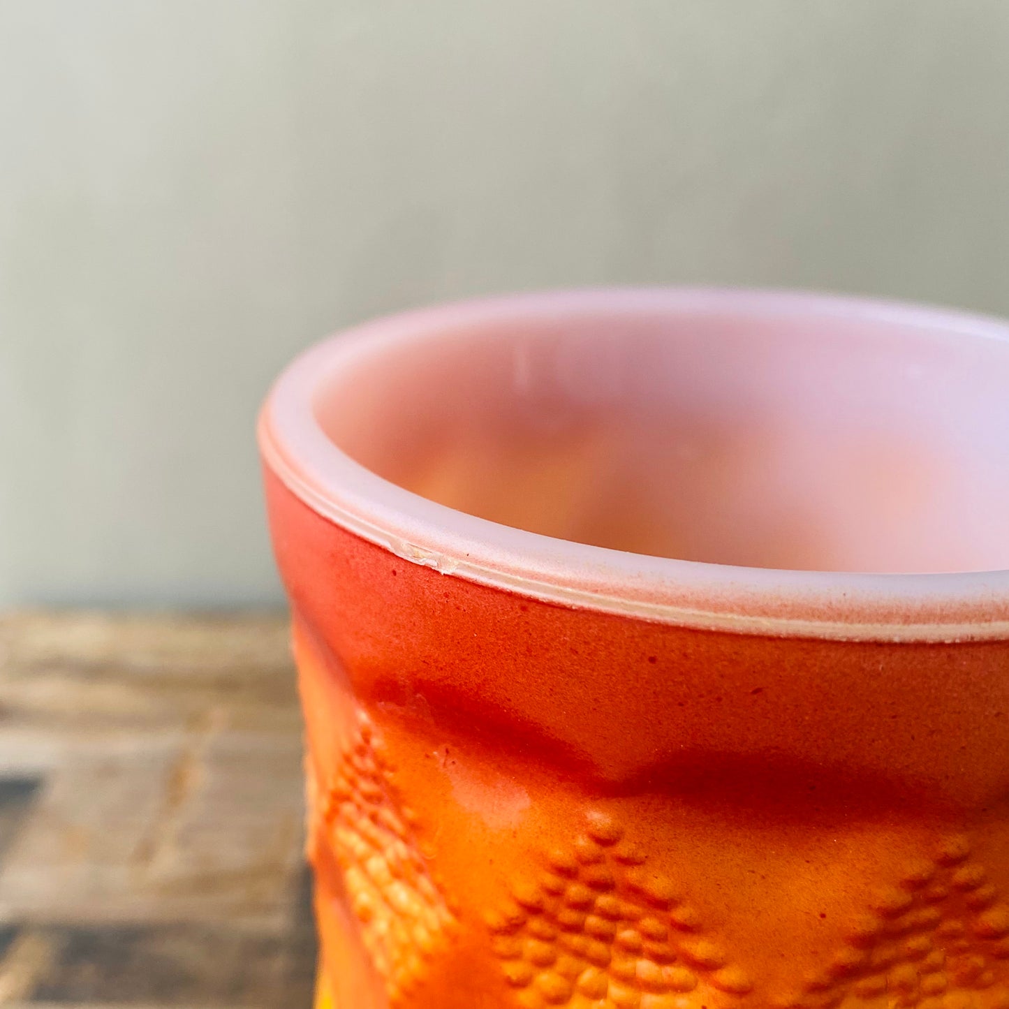 【USA vintage】 Fire-King キンバリー オレンジ