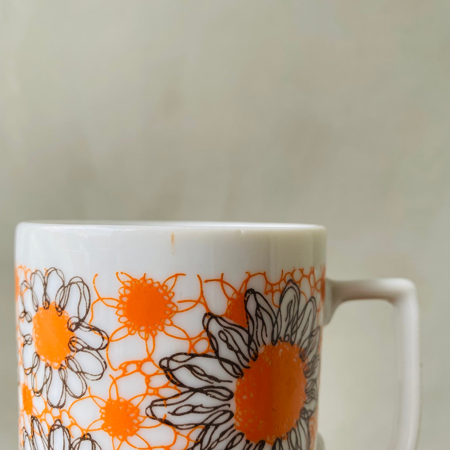 【1970s vintage】JAPAN flower mug