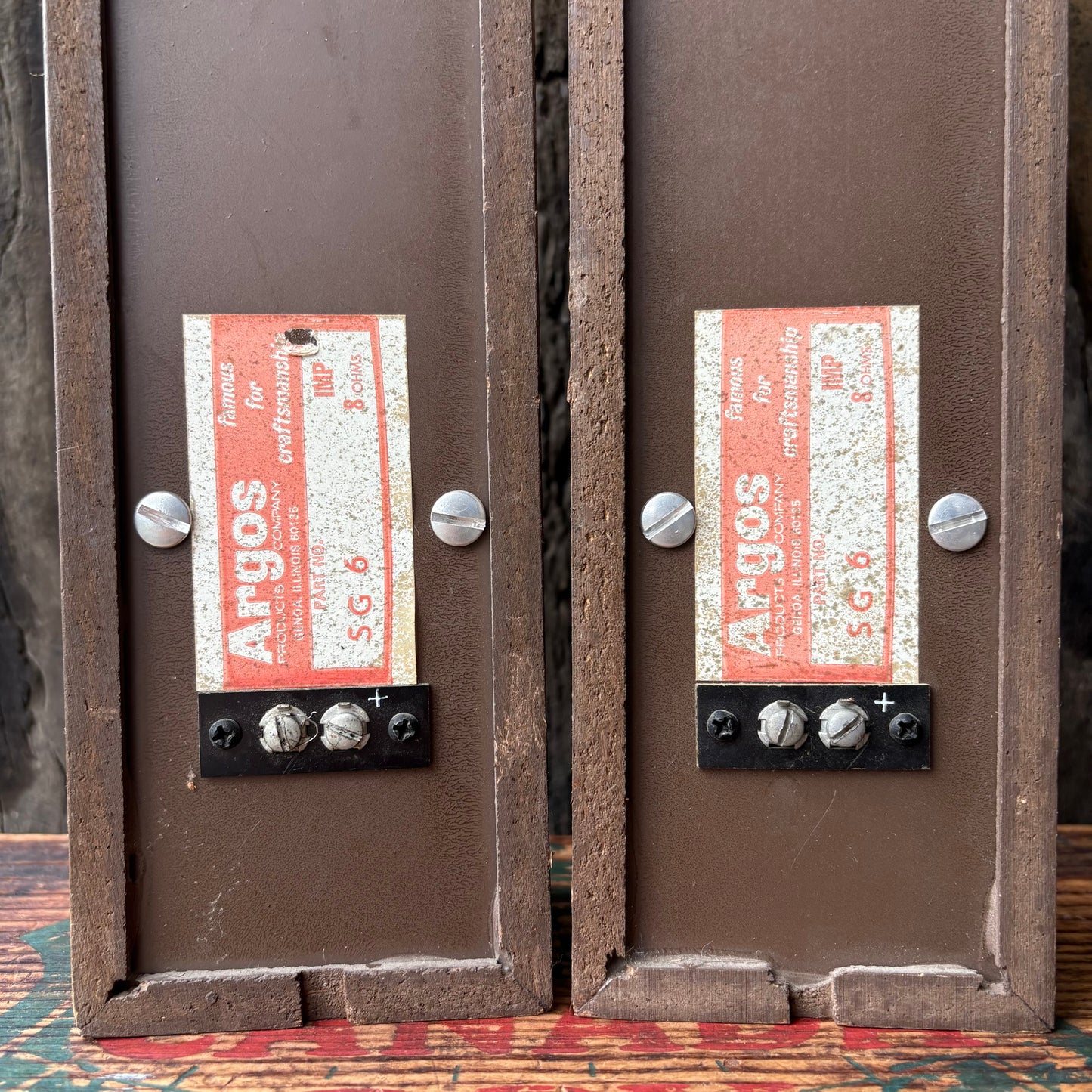 【1960s USA vintage】Argos SIXGUN speaker set