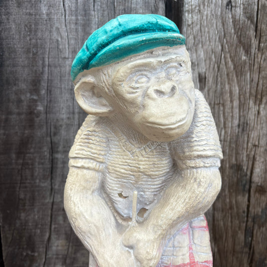 【1970s USA vintage】PROGRESSIVE ART PRODUCTS monkey golf figure