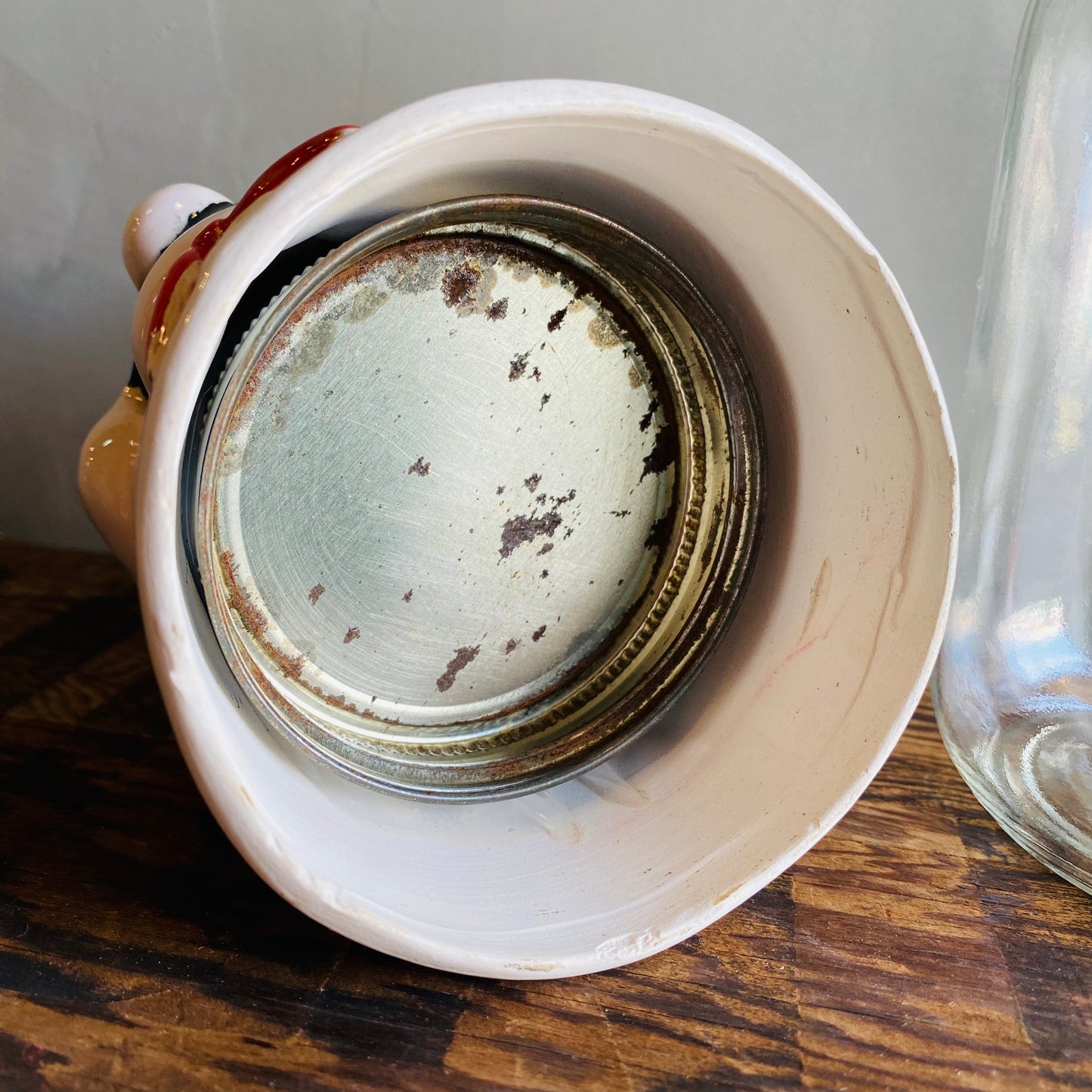 【USA vintage】シェフ ガラスジャー 瓶