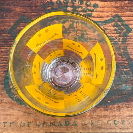 【1970s vintage】smiley glass tumbler
