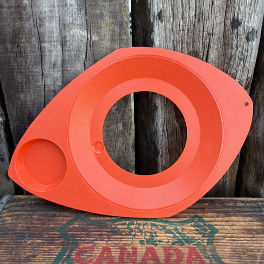 【1970s USA vintage】 WILPAK picnic plate holder Orange