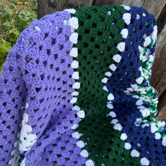 【USA vintage】Granny Square Blanket