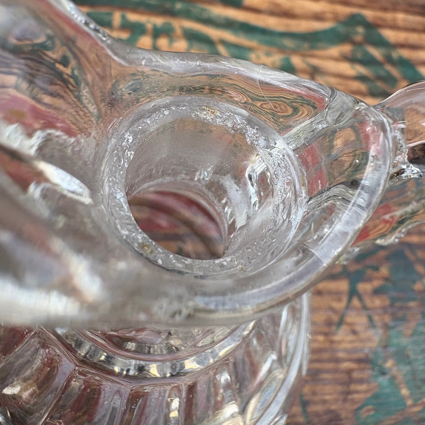 【USA vintage】 glass oil pot