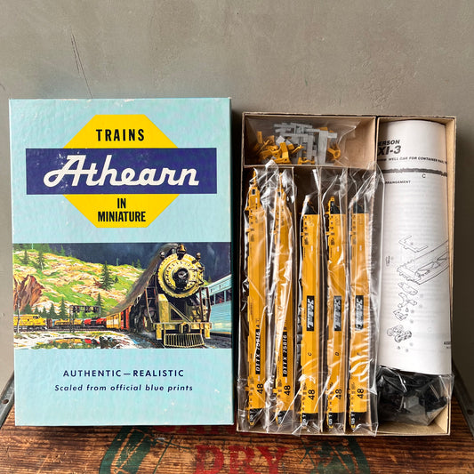 【USA vintage】Athearn Gunderson Maxi-3 Five Platform Well Car 5911 HO Scale Trains