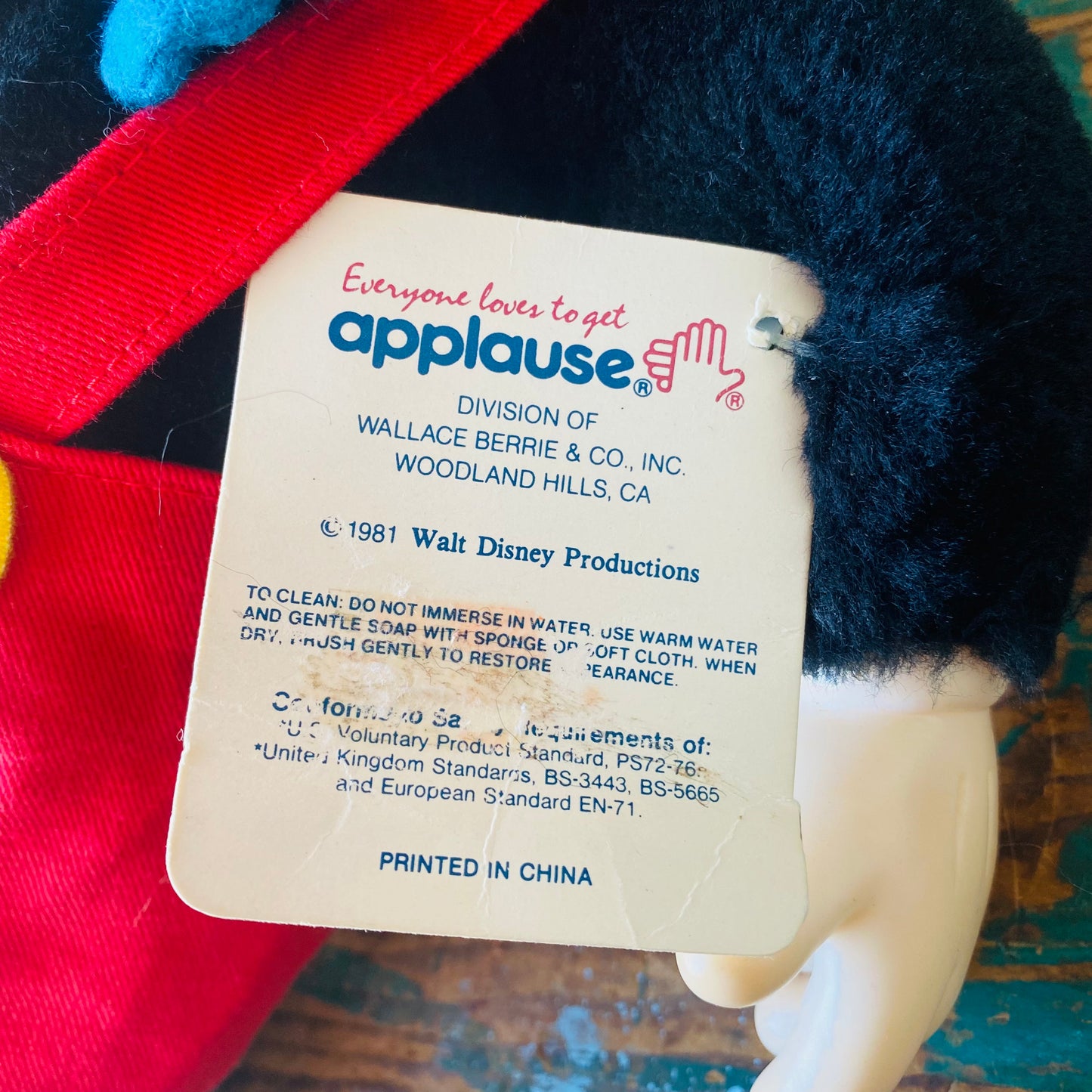 【1981 vintage】applause mickey mouse doll
