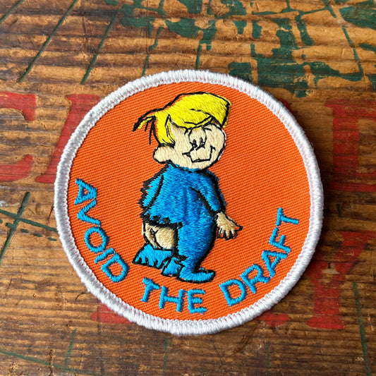 【USA vintage】ワッペン AVOID THE DRAFT