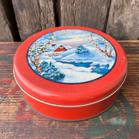 【USA vintage】Winter Candy Tin Can