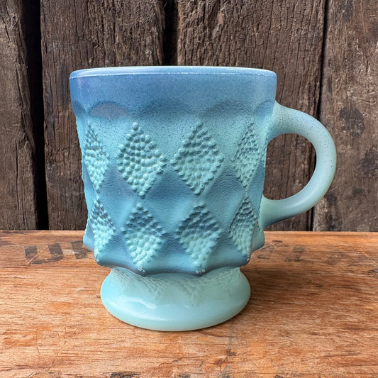 【1960s-1976 USA vintage】Fire-King Kimberley mug Blue