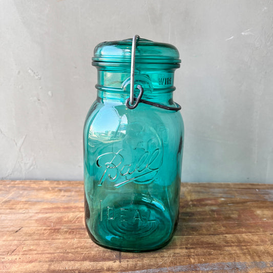 【USA vintage】Ball ワイヤーバンド メイソンジャー ブルー