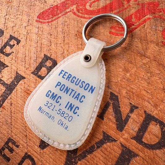 【1970s USA vintage】Advertising Key Ring FERGUSON PONTIAC GMC, INC.