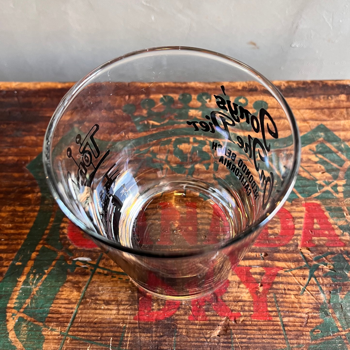 【USA vintage】Tony's on the Pier Souvenir glass