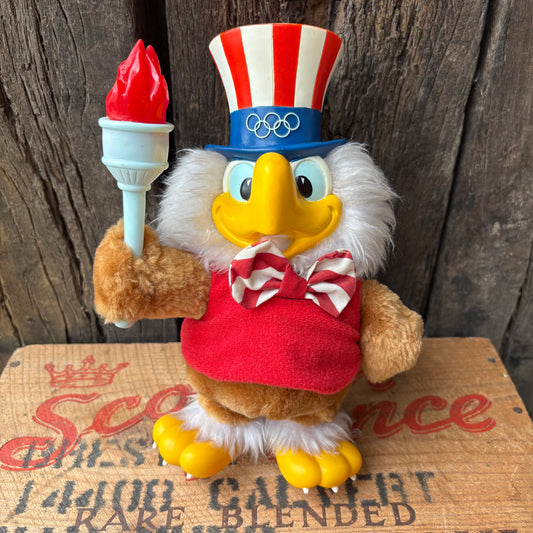 【1980s USA vintage】 LA Olympic “Eagle Sam” Plush Doll