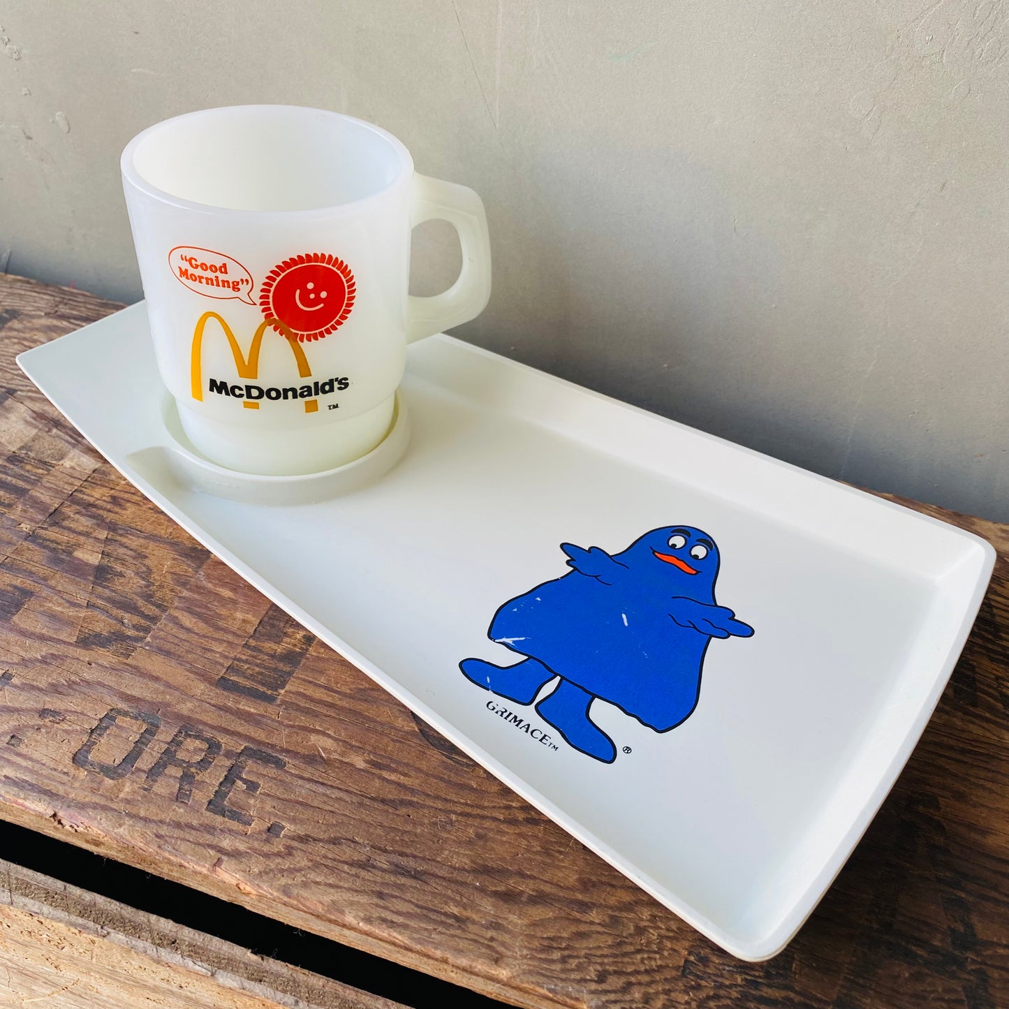 【70s vintage】McDonald Plastic Tray Grimace