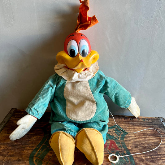 【’64 USA vintage】Woodpecker Talking Plush