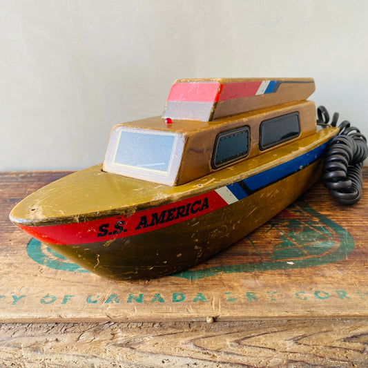 【1980s vintage】S.S.AMERICA boat telephone