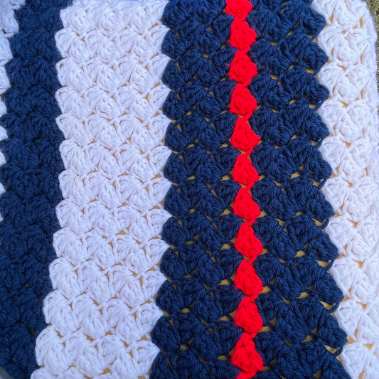 【USA vintage】Granny Blanket Tricolore