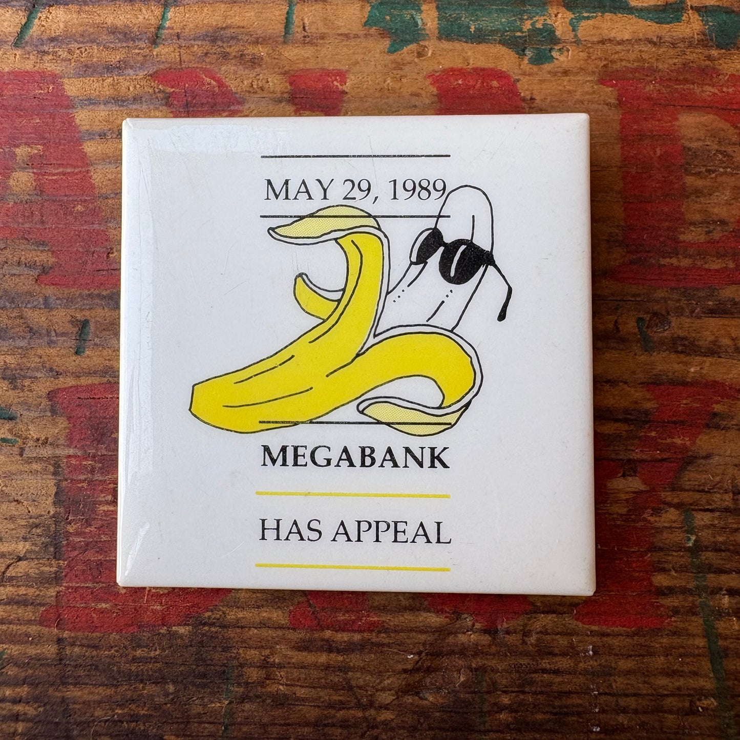 【USA vintage】PINBACK BUTTON 缶バッジ バナナ