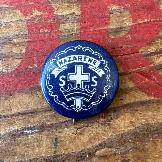 【USA vintage】PINBACK BUTTON NAZARENE