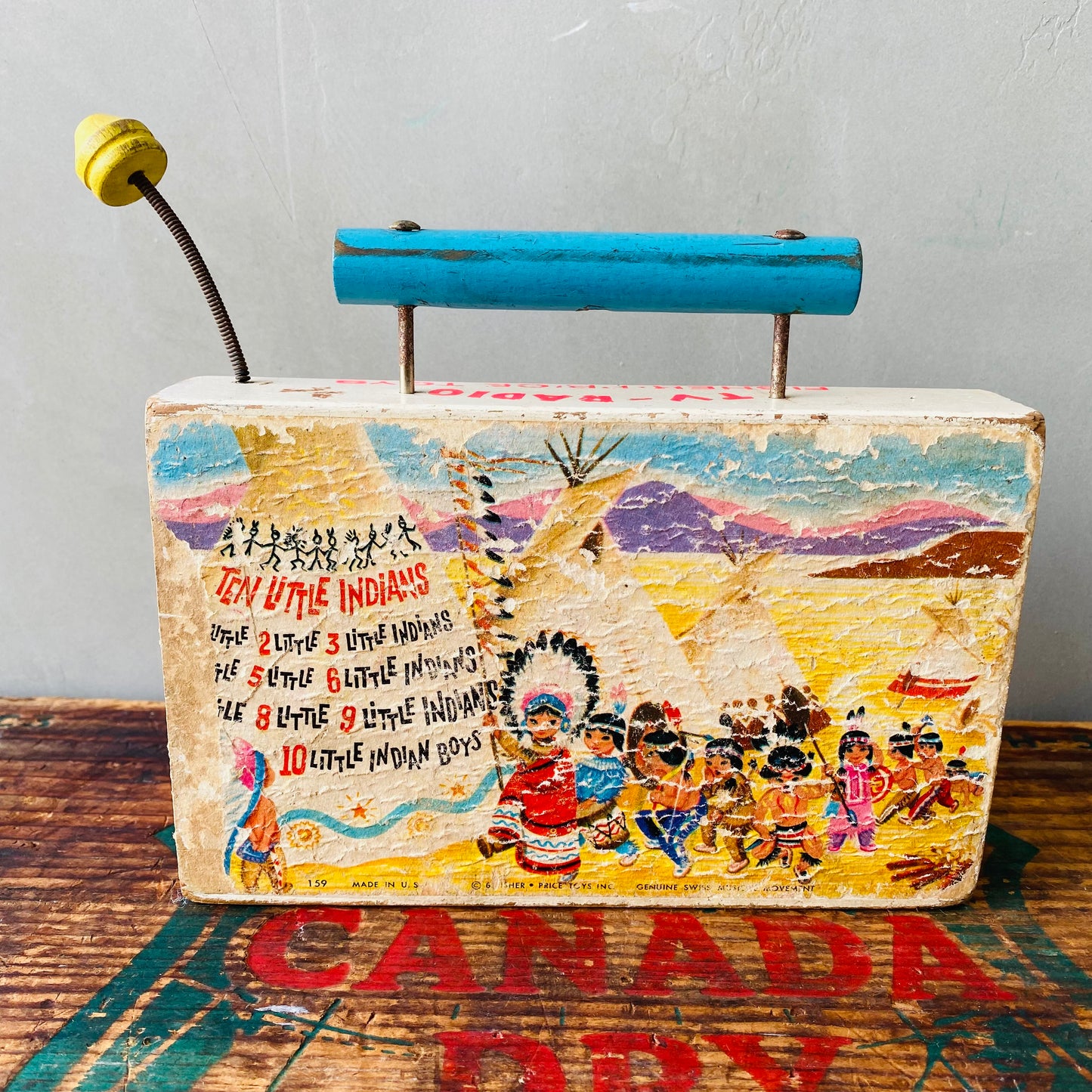 【1961 USA vintage】FISHER・PRICE TOYS TV-RADIO