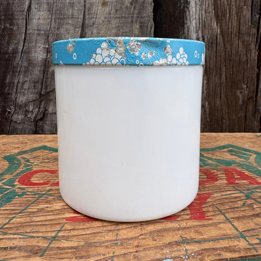 【1950s-1960s USA vintage】Lustre-Creme Shampoo glass jar