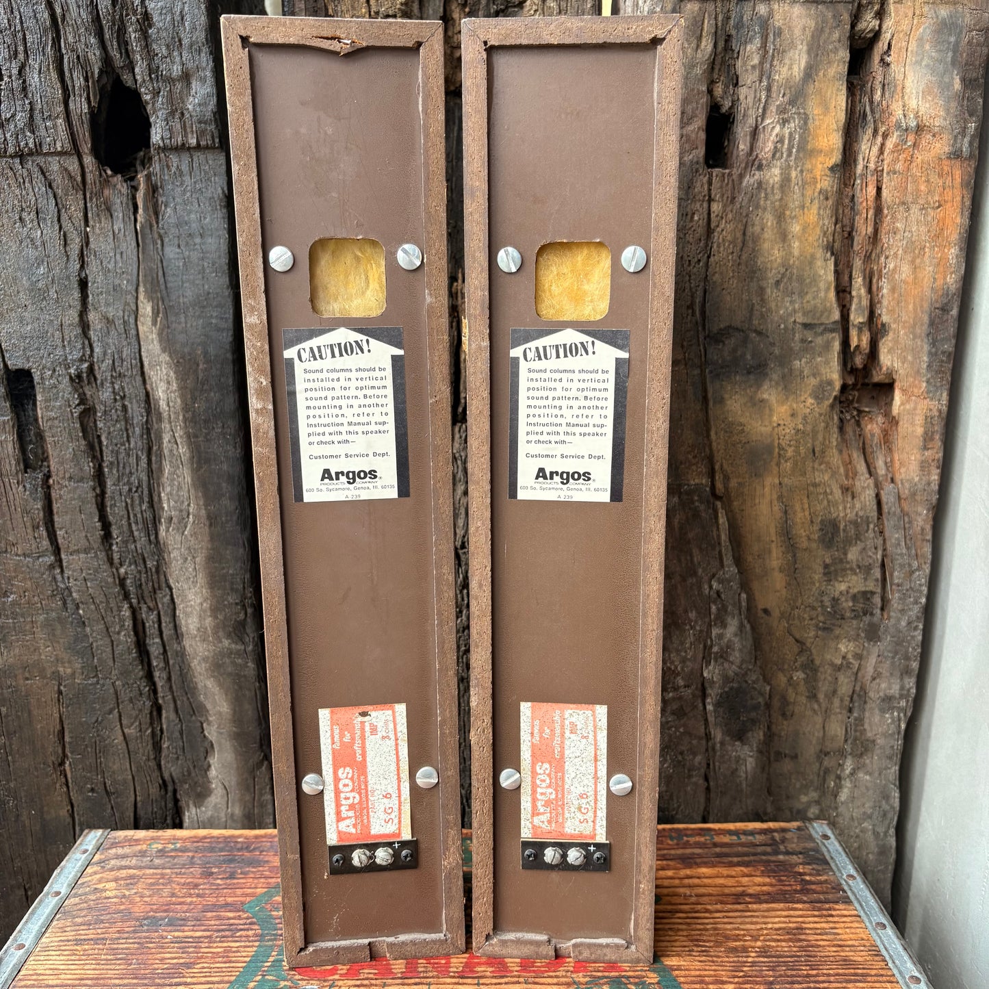 【1960s USA vintage】Argos SIXGUN speaker set