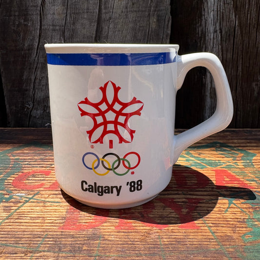 【1988 USA vintage】Calgary Olympic mug cup