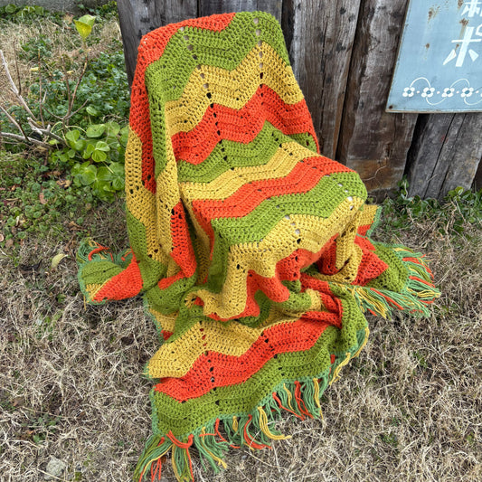 【USA vintage】granny blanket