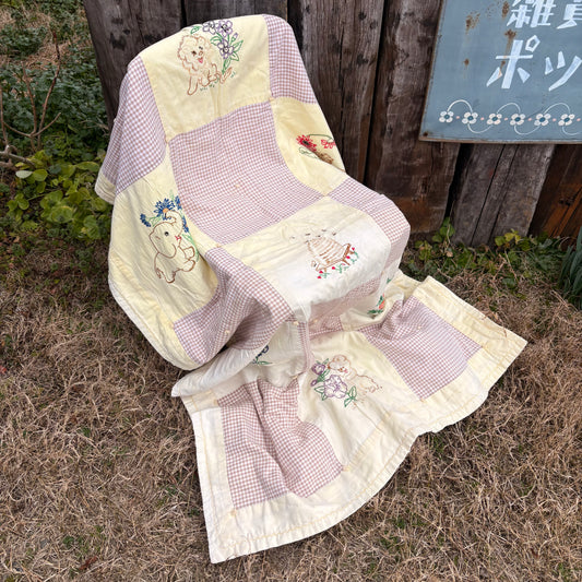 【1950s USA vintage】Baby Patchwork Quilt