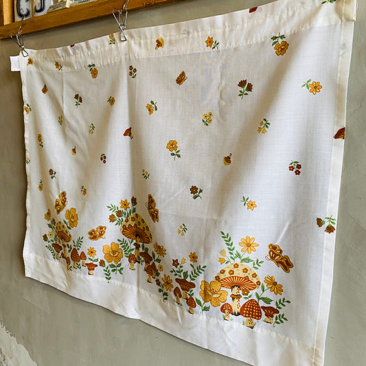 【USA vintage】mushroom cafe curtain