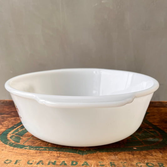 ▶︎▶︎SALE▶︎▶︎【USA vintage】FIRE KING Fruit Tree #447  Casserole