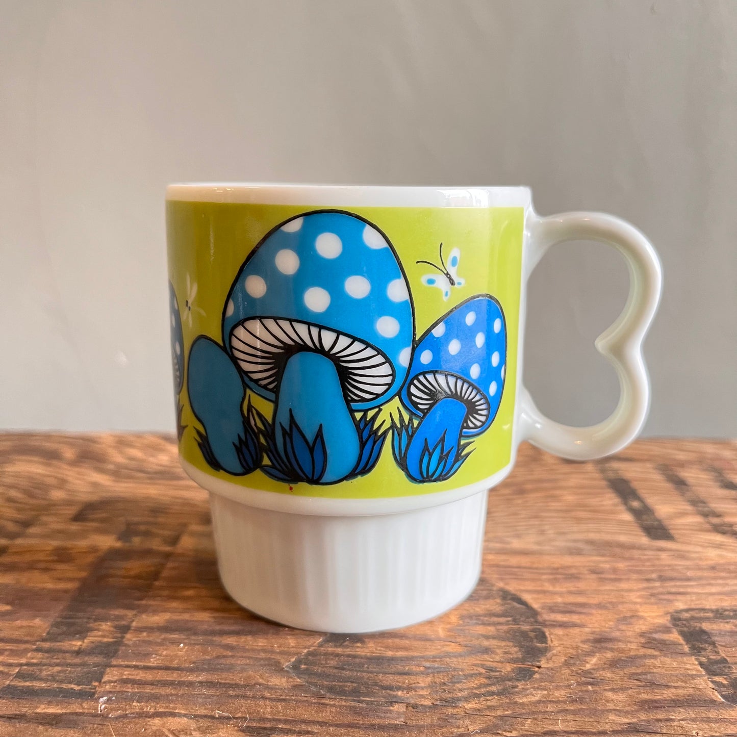 【70's JAPAN】マグカップ キノコ