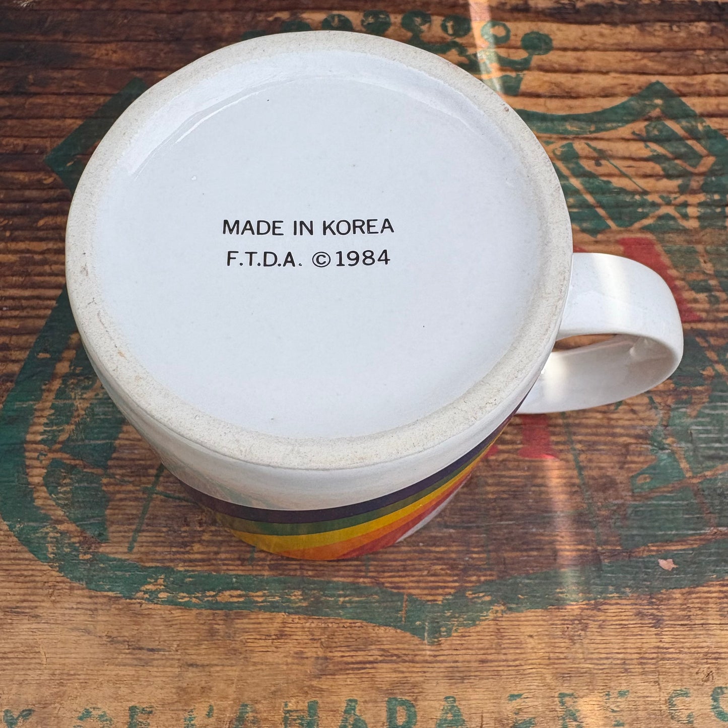 【USA vintage】’84 F.T.D.A. Rainbow Mug